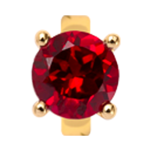 Image of Christina Collect Garnet Round forgyldt charm